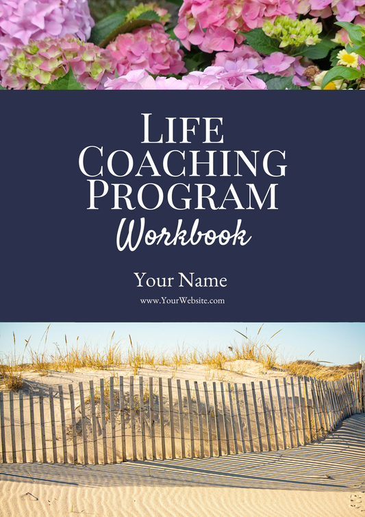 Life Coaching Workbook Canva Template - Preppy New England Theme